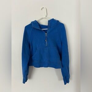 Lululemon Oversized Scuba Half Zip Pipe Dream Blue Size XS/S